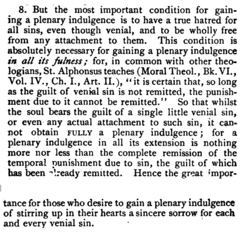 Lost Truth About Plenary Indulgences